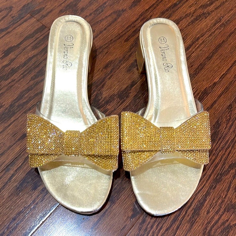 Bow Detail sparkly shoes